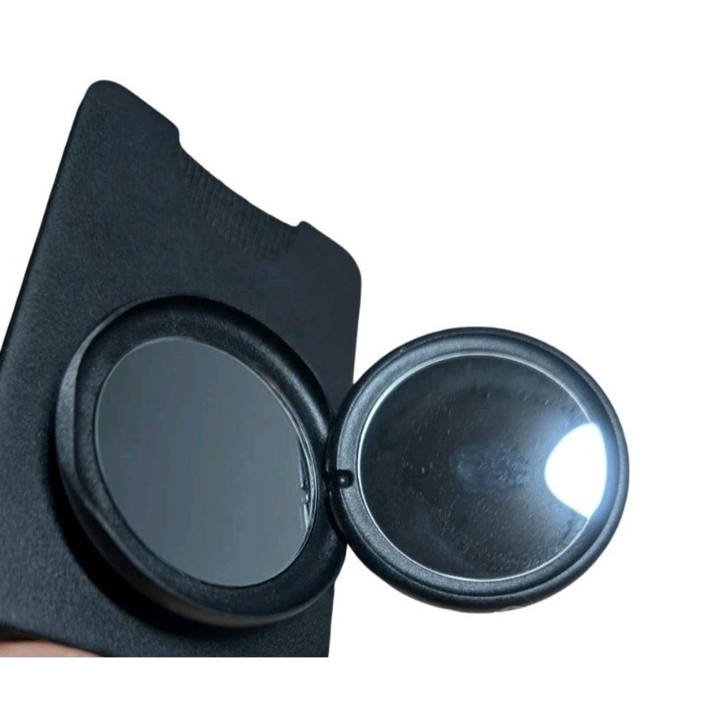 6-R PopSockets Magsafe Kick-out PopWallet Grip - Popmirror Top - Black Floral - Picture 5 of 6